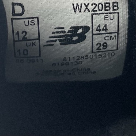 New Balance Sneakers Womens 12 D Minimus‎ WX20BB Black Athletic Running Shoes - Picture 8 of 10